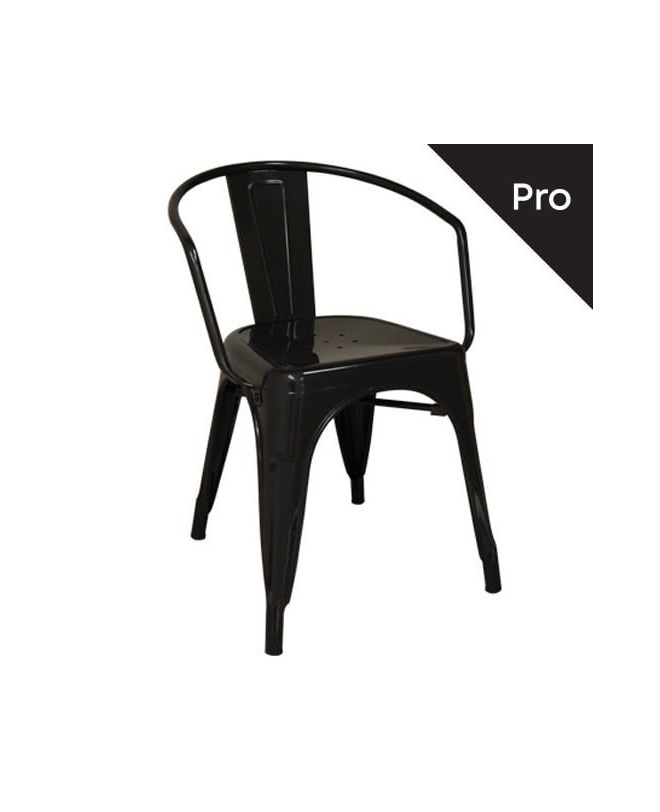 RELIX Πολυθρόνα-Pro, Μέταλλο Βαφή Μαύρο  52x49x72cm