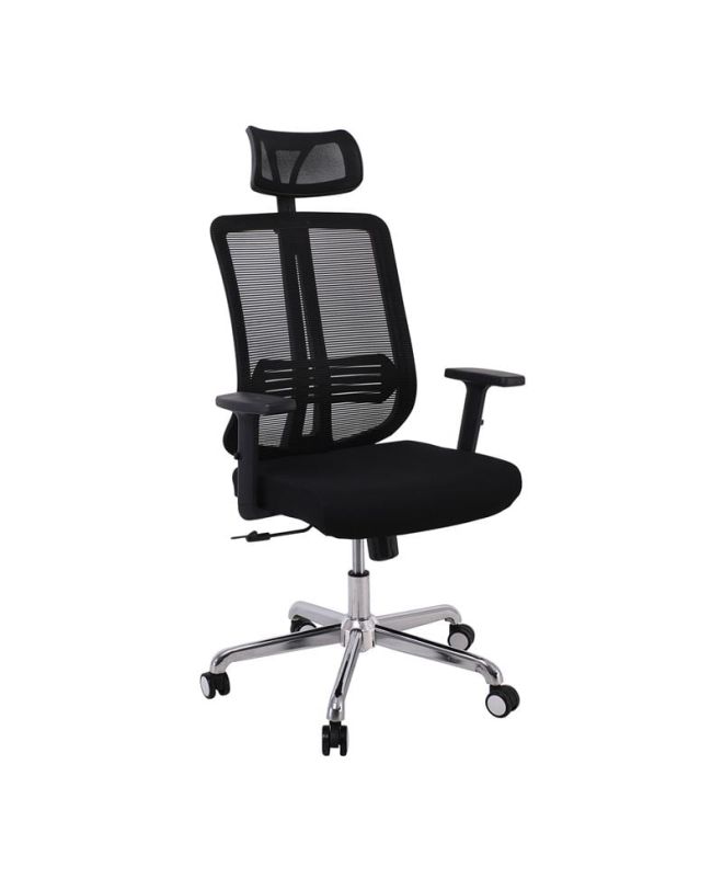 BF9500 Πολυθρόνα Γραφείου Διευθυντή Mesh Μαύρο, Μπράτσα up-down  68x72x115/123cm