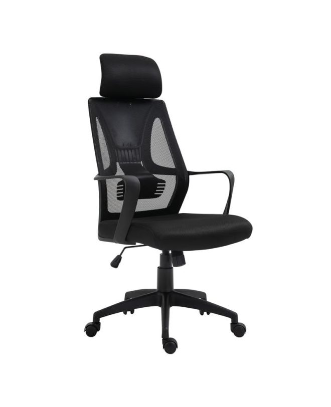 BF2950W Πολυθρόνα Γραφείου Διευθυντή, Mesh Μαύρο  60x67x119/129cm