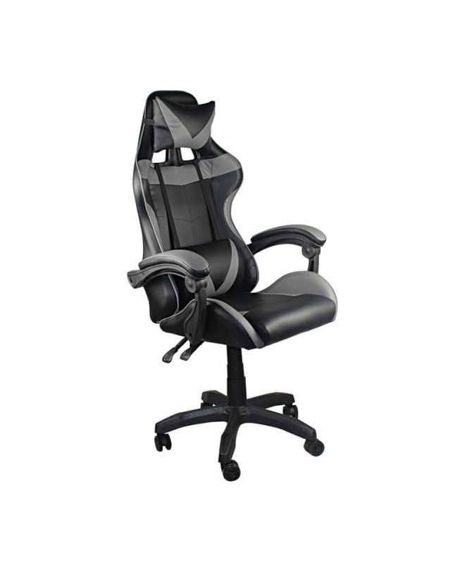 BF7850 Gaming Πολυθρόνα Γραφείου Διευθυντή Pu Μαύρο - Γκρι  63x70x117/127cm