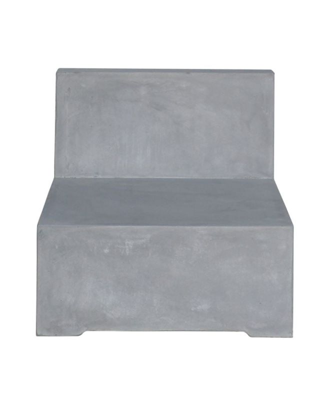 CONCRETE Καρέκλα Σαλονιού Κήπου - Βεράντας, Cement Grey  69x81x65cm