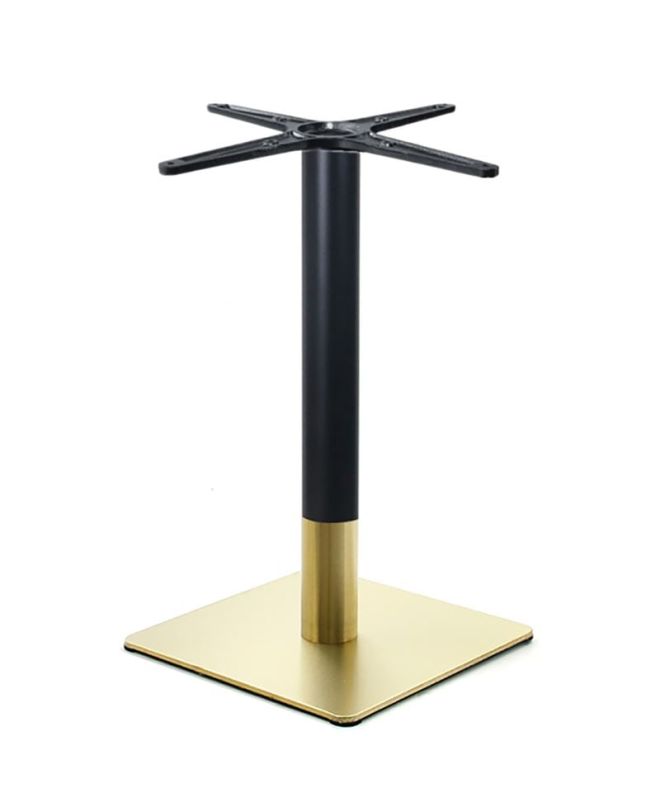 RIVA Βάση Τραπεζιού BAR Gold Inox #201 - Black / 14,60 Kg  45x45cm H.108cm