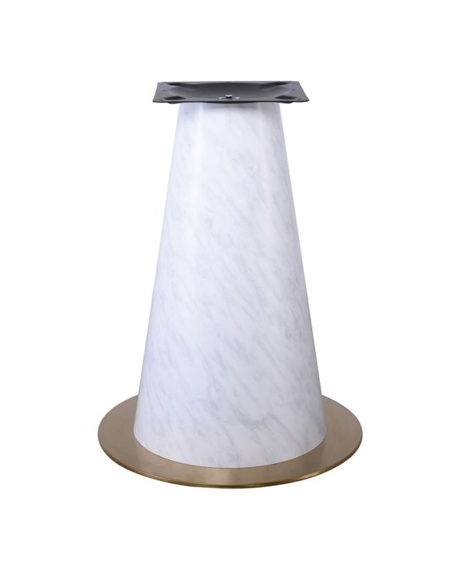 SCOTT βάση τραπεζιού Gold Inox #201 / 20,60 Kg / Κολώνα απόχρωση Μάρμαρο  Φ55cm H.72cm