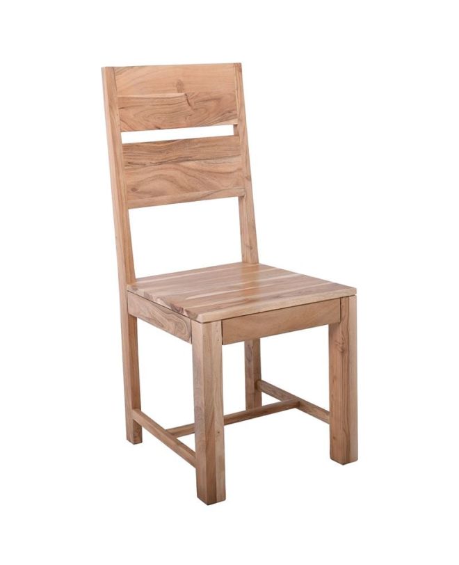 LIZARD MAX Καρέκλα Tραπεζαρίας Ξύλο Ακακία Φυσικό  45x51x100cm