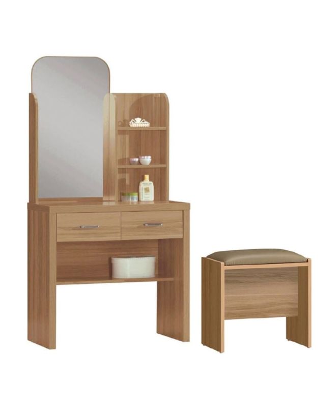 CALIBER Set Τουαλέτα + Σκαμπό Απόχρωση Sonoma Oak  80x39x155cm