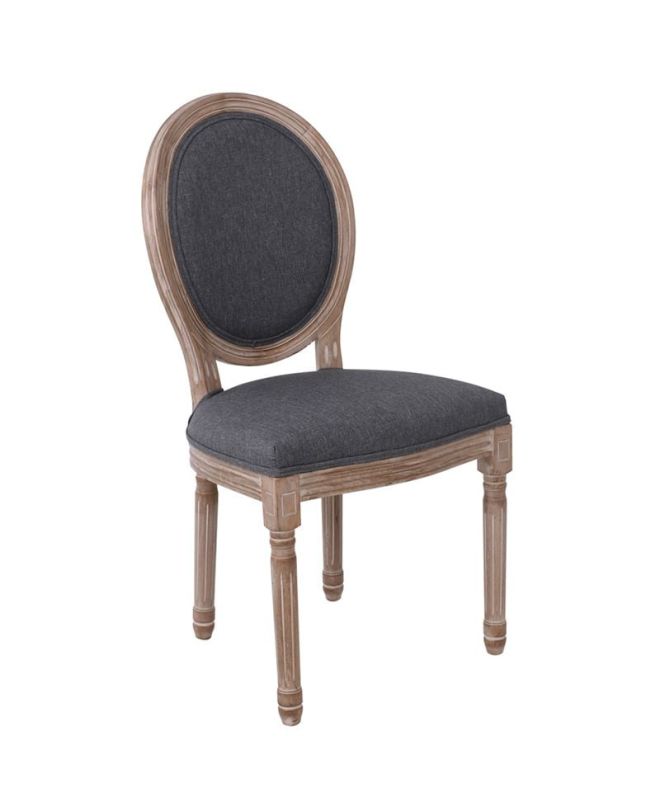 JAMESON Καρέκλα Tραπεζαρίας Σαλονιού, Decape, Ύφασμα Γκρι  49x55x95cm