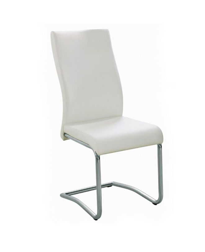 BENSON Καρέκλα Μέταλλο Χρώμιο, PVC Cream  46x52x97cm