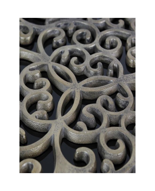 Τραπεζάκι Χρυσό Αλουμίνιο 42x42x58cm Σετ 3Τμχ