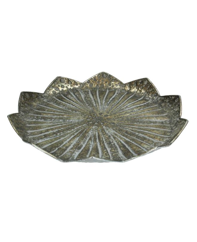 Δίσκος Ασημί Μέταλλο 38x36.5x6.5cm