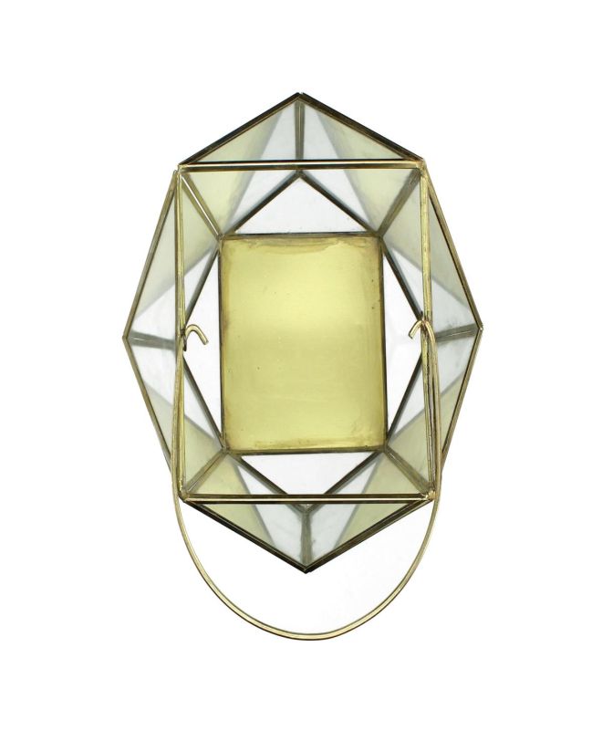 Φανάρι Χρυσό Μέταλλο 21x21x25cm