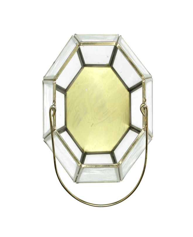 Φανάρι Χρυσό Μέταλλο 21x21x29cm