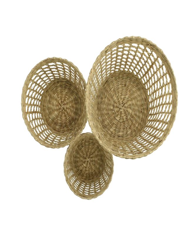 Καλάθι ArteLibre Φυσικό Seagrass 20x20x20cm Σετ 3Τμχ