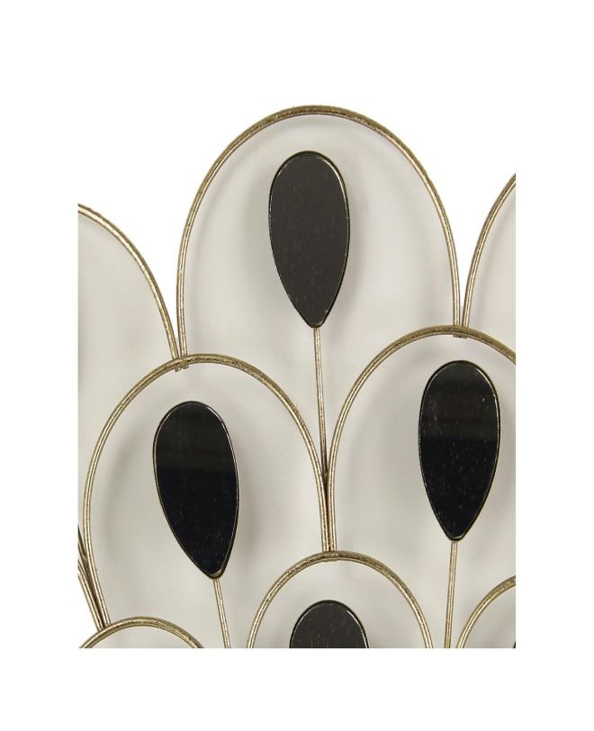 Καθρέπτης Σαμπανί Μέταλλο 98x3x98cm