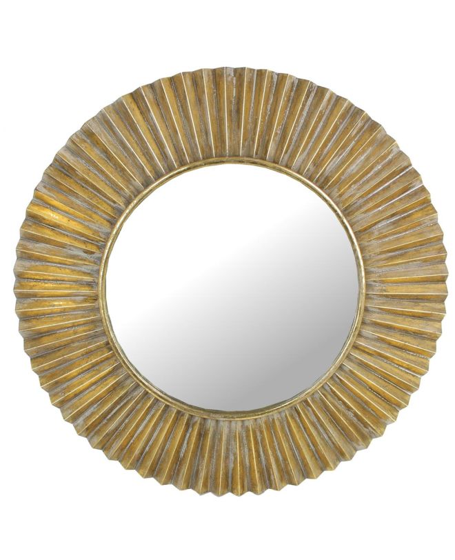 Καθρέπτης Χρυσό Μέταλλο 80.5x80.5x3cm