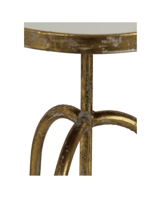 Τραπεζάκι Χρυσό Μέταλλο 40x40x51cm