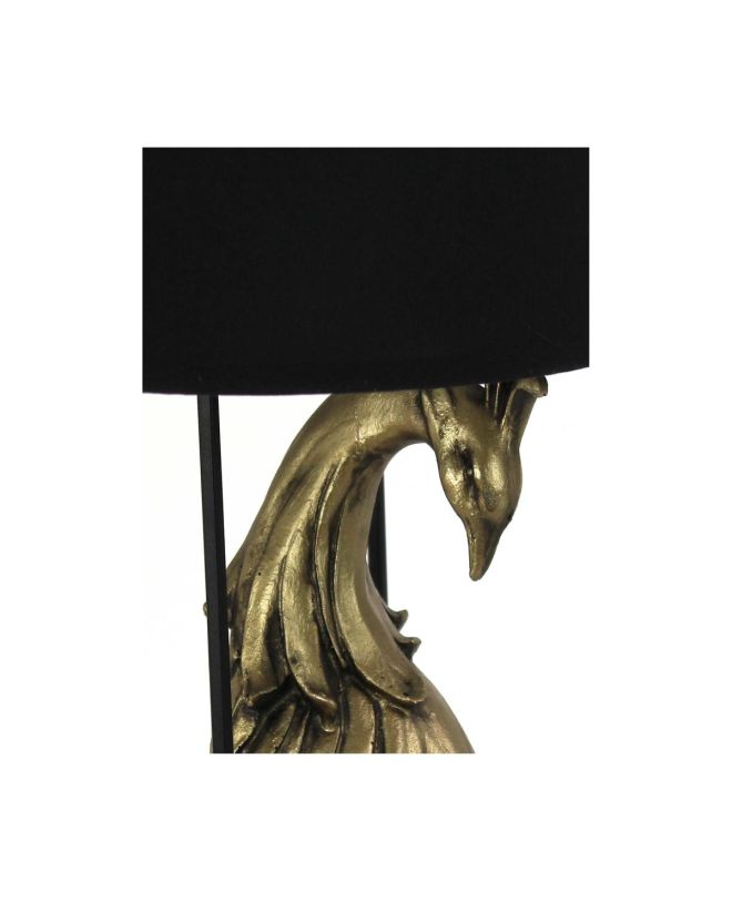 Φωτιστικό Κρεμαστό Παγώνι (Χωρίς Καπέλο) Χρυσό Polyresin 27x12x57cm