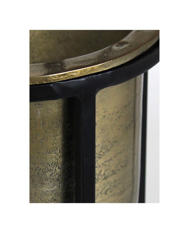 Κασπώ Χρυσό Αλουμίνιο 37x37x80.5cm Σετ 3Τμχ