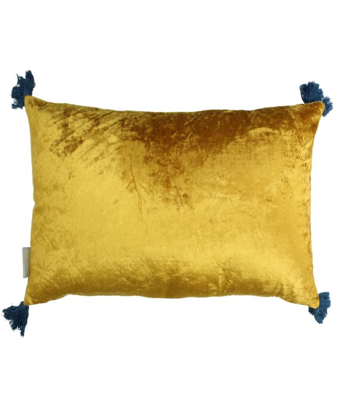 Μαξιλάρι Ώχρα Βελούδο 30x60cm