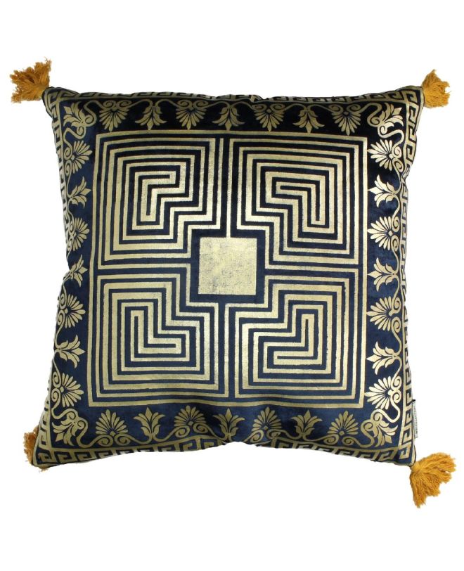 Μαξιλάρι Μπλε Βελούδο 50x50cm