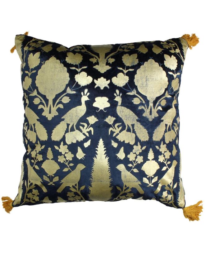 Μαξιλάρι Μπλε Βελούδο 50x50cm