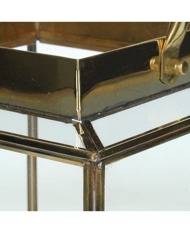 Φανάρι Διάφανο Γυαλί 20x18x23cm