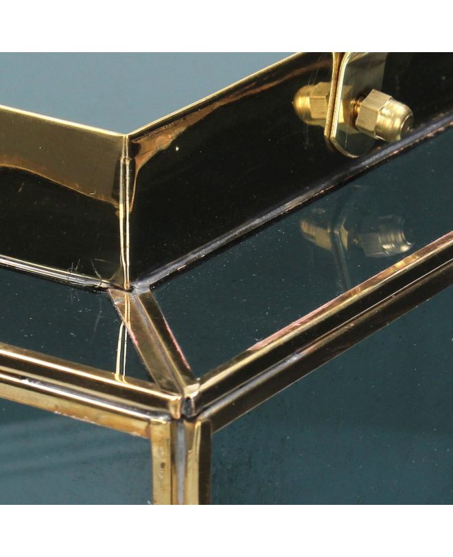 Φανάρι Μπλε Γυαλί 20x18x23cm