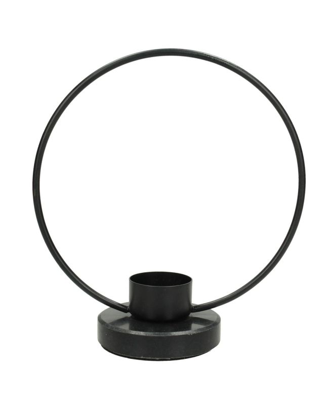 Κηροπήγιο ArteLibre Μαύρο Μέταλλο 18x8x20cm