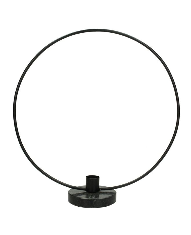 Κηροπήγιο ArteLibre Μαύρο Μέταλλο 28x8x30cm