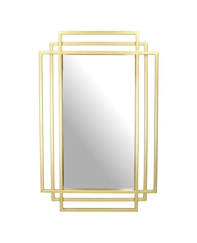 Καθρέπτης Χρυσό Μέταλλο 37x2x57cm