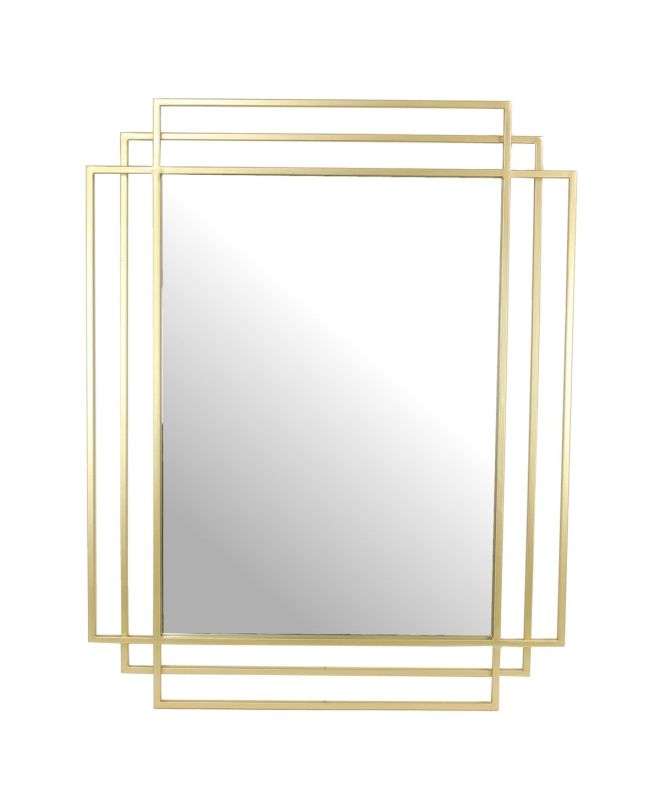 Καθρέπτης Χρυσό Μέταλλο 77x2.5x97cm
