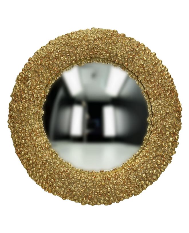 Καθρέπτης Κοράλι Χρυσό Polyresin 29x3.3x29cm