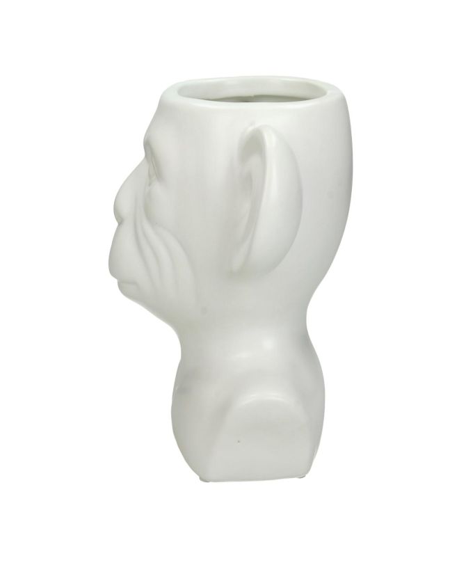 Κασπώ Πίθηκος Λευκό Κεραμικό 16x21.8x17.5cm