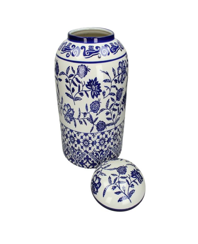 Βάζο Μπλε Κεραμικό 29.5x29.5x43.5cm