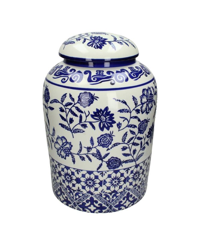 Βάζο Μπλε Κεραμικό 29.5x29.5x43.5cm