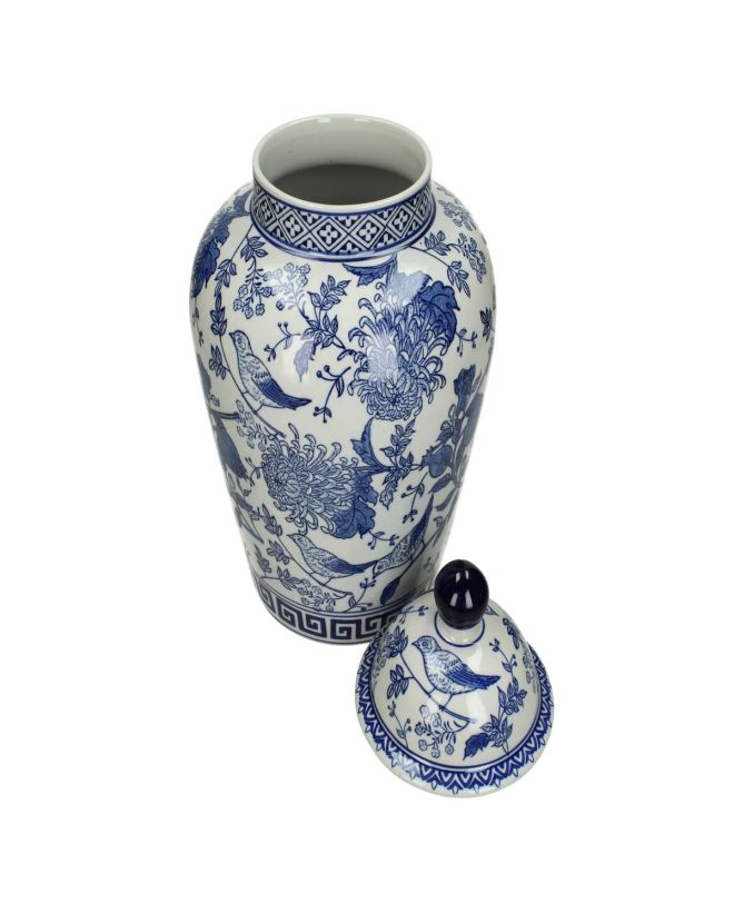 Βάζο Μπλε Πορσελάνη 18x18x35cm