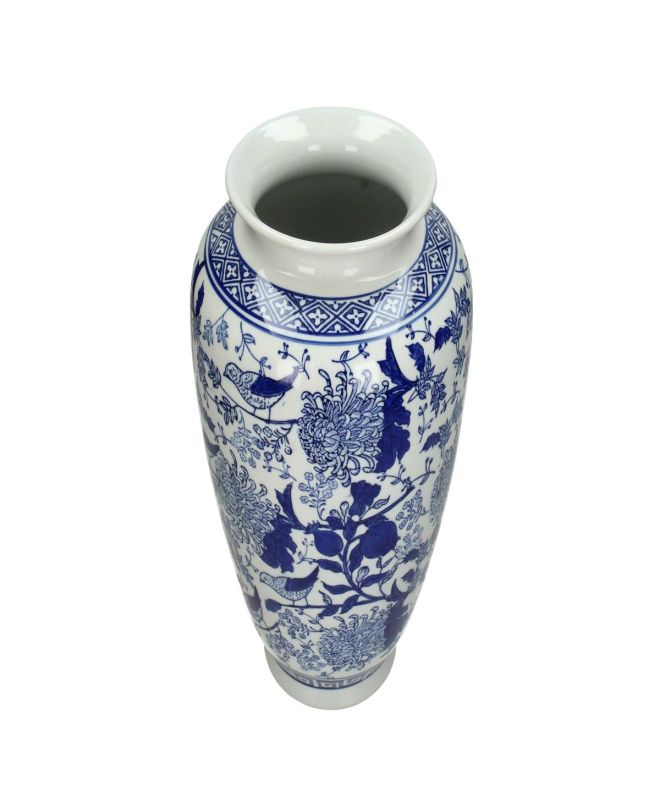 Βάζο Μπλε Πορσελάνη 18x18x36cm