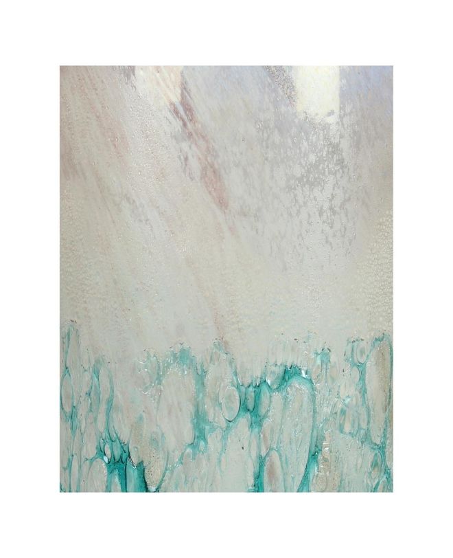 Βάζο ArteLibre Τιρκουάζ Γυαλί 12x12x36cm