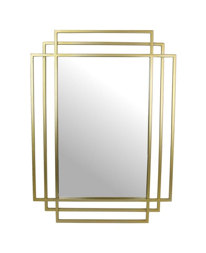 Καθρέπτης Χρυσό Μέταλλο 54x3x74cm