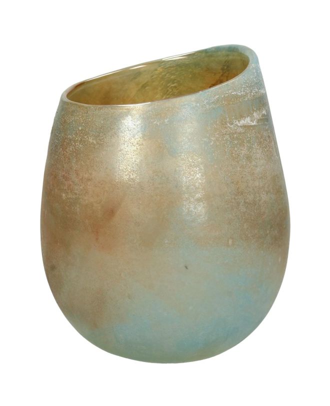 Βάζο Amber Γυαλί 17.5x17.5x22.5cm