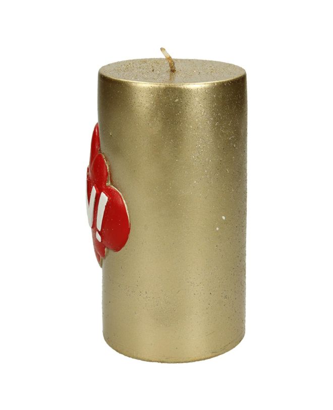 Κερί ArteLibre 'Wow!' Χρυσό 7.5x7.5x10cm