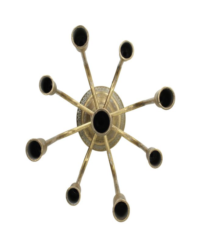 Κηροπήγιο Χρυσό Μέταλλο 26.5x26.5x73cm