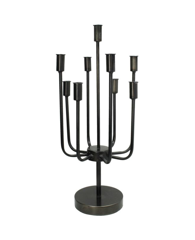 Κηροπήγιο Μαύρο Μέταλλο 28x28x60.5cm