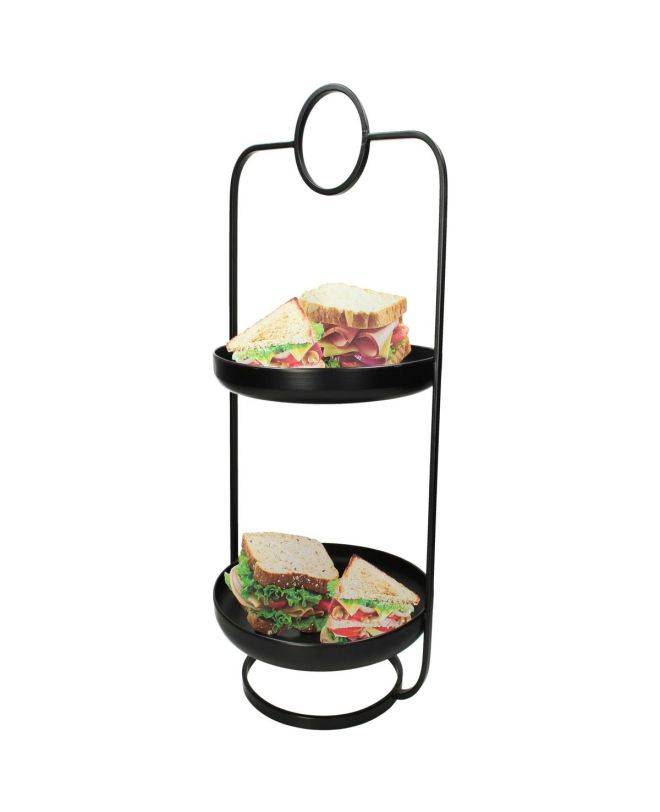 Εταζέρα Μαύρο Μέταλλο 31x30x60cm