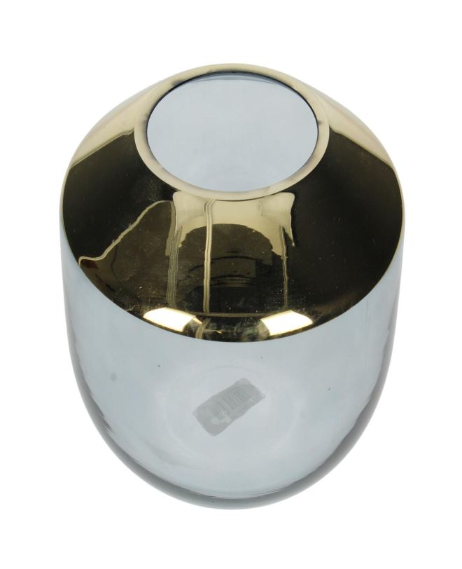 Βάζο Χρυσό Γυαλί 18x18x15cm