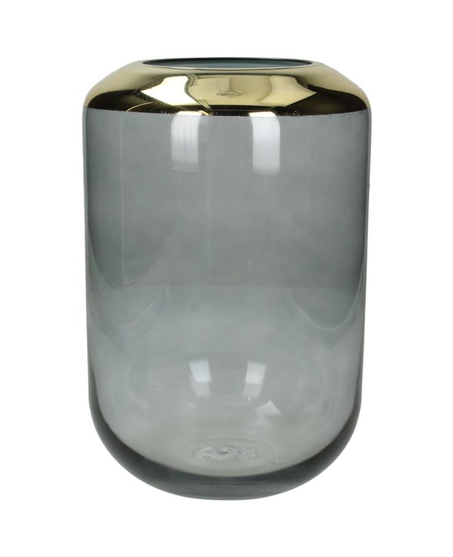 Βάζο Χρυσό Γυαλί 16x16x25cm