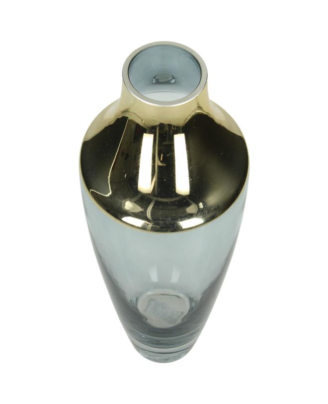 Βάζο Χρυσό Γυαλί 13x13x20cm