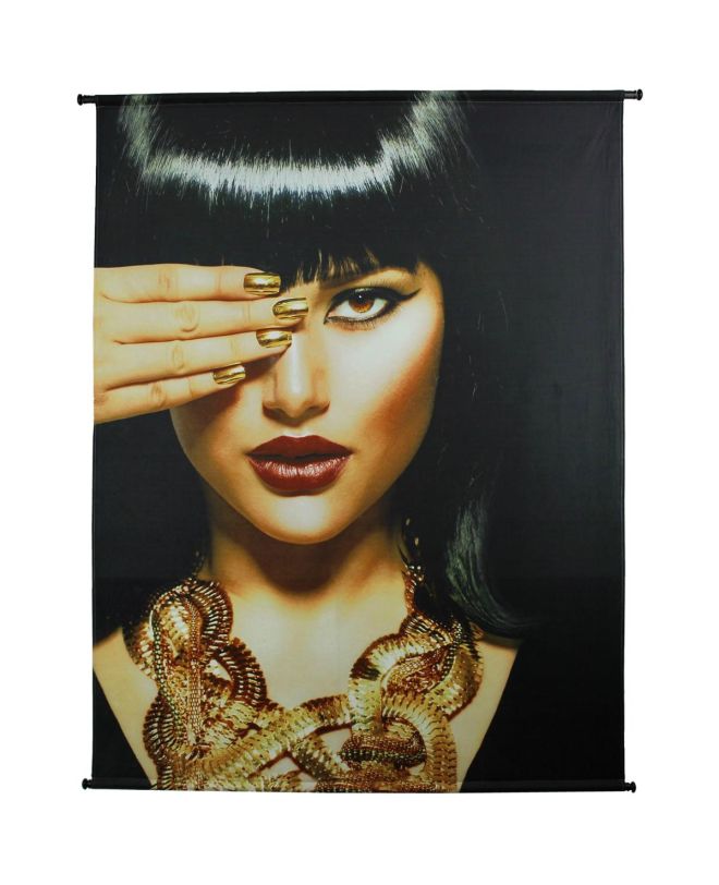 Διακοσμητικό Τοίχου Κρεμαστό Κλεοπάτρα Χρυσό Βελούδο 140x170cm