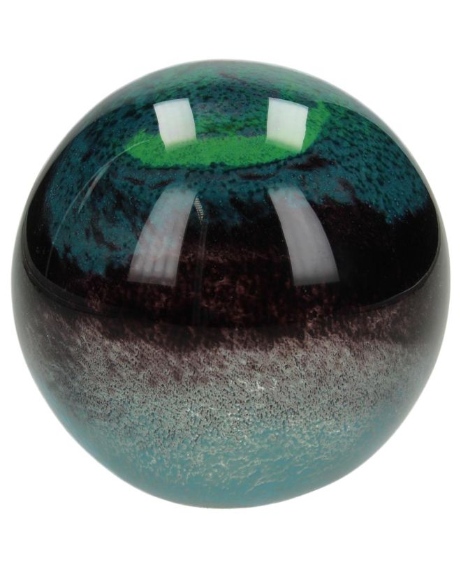 Press Papier Μπάλα Πράσινο Γυαλί 10cm