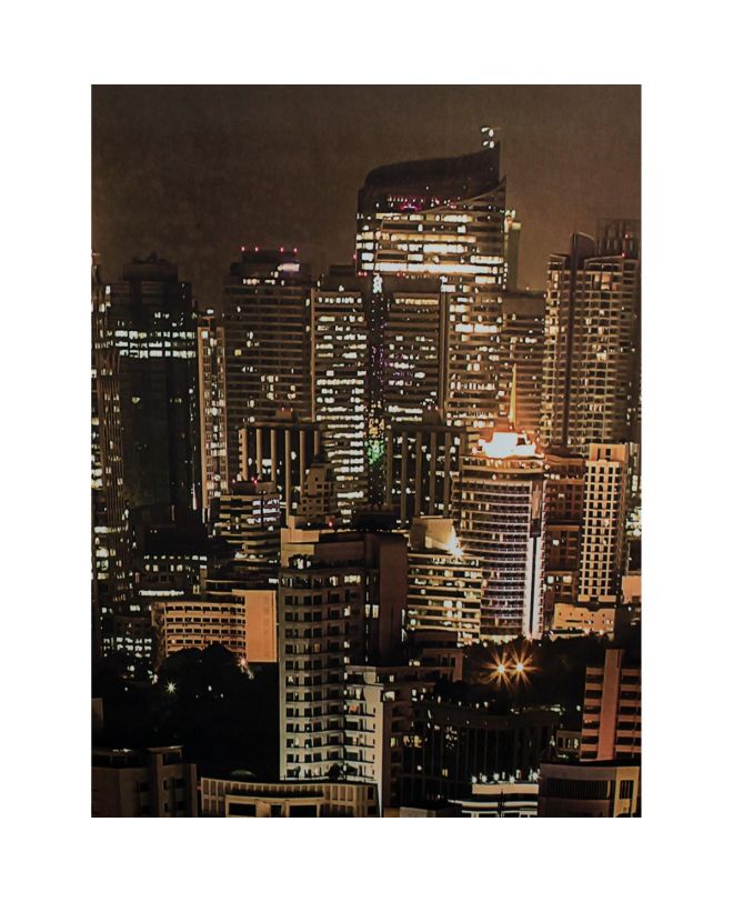 Διακοσμητικό Τοίχου Κρεμαστό Skyline Καφέ Βελούδο 140x170cm