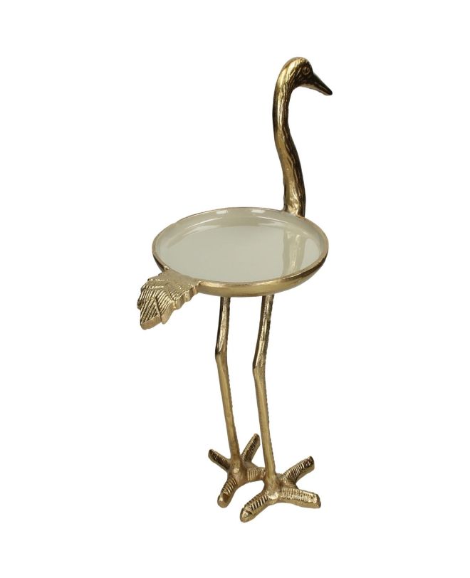 Εταζέρα Φλαμίνγκο Χρυσό Αλουμίνιο 36x20x42cm